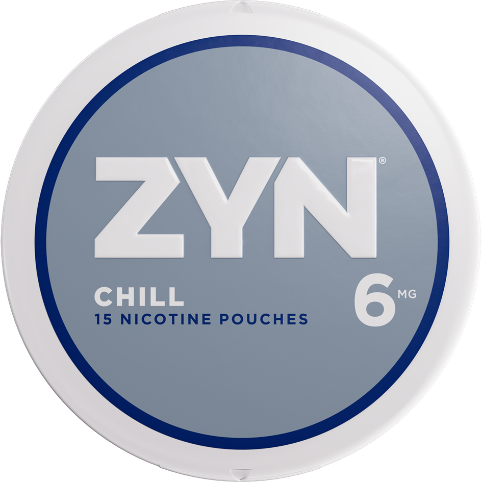 ZYN Chill 6mg can with gray label.