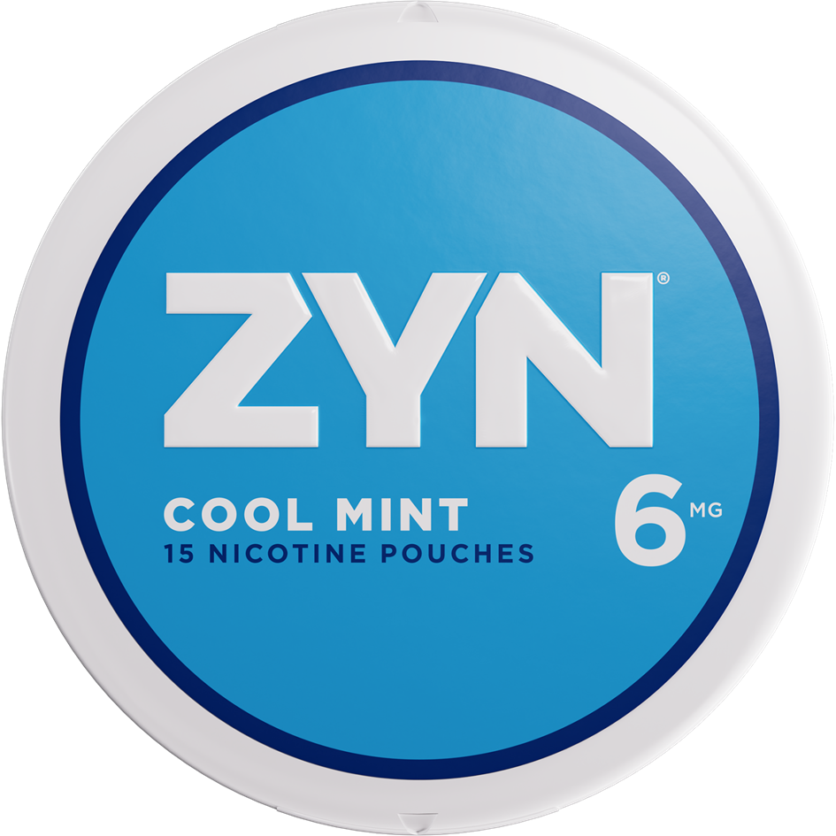 ZYN Cool Mint 6mg can with cyan label