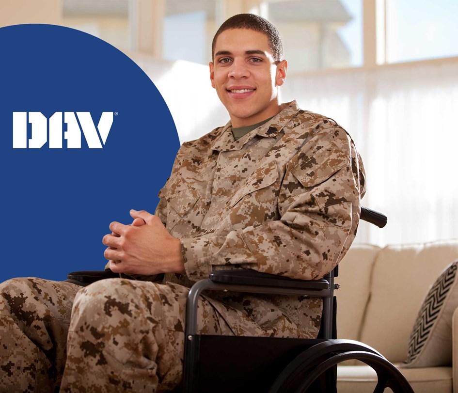 Veteran in a Wheelchair in Uniform